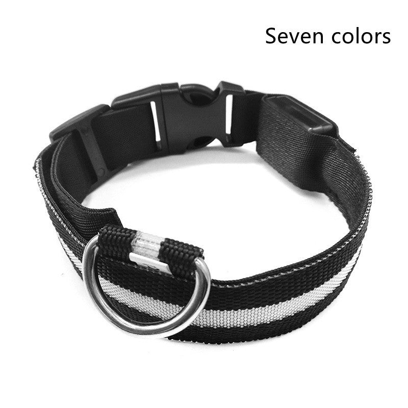 Nylon LED Pet Dog Cat Luminous Collar