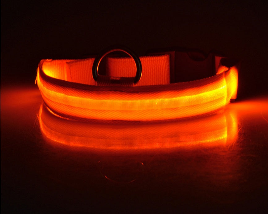 Nylon LED Pet Dog Cat Luminous Collar