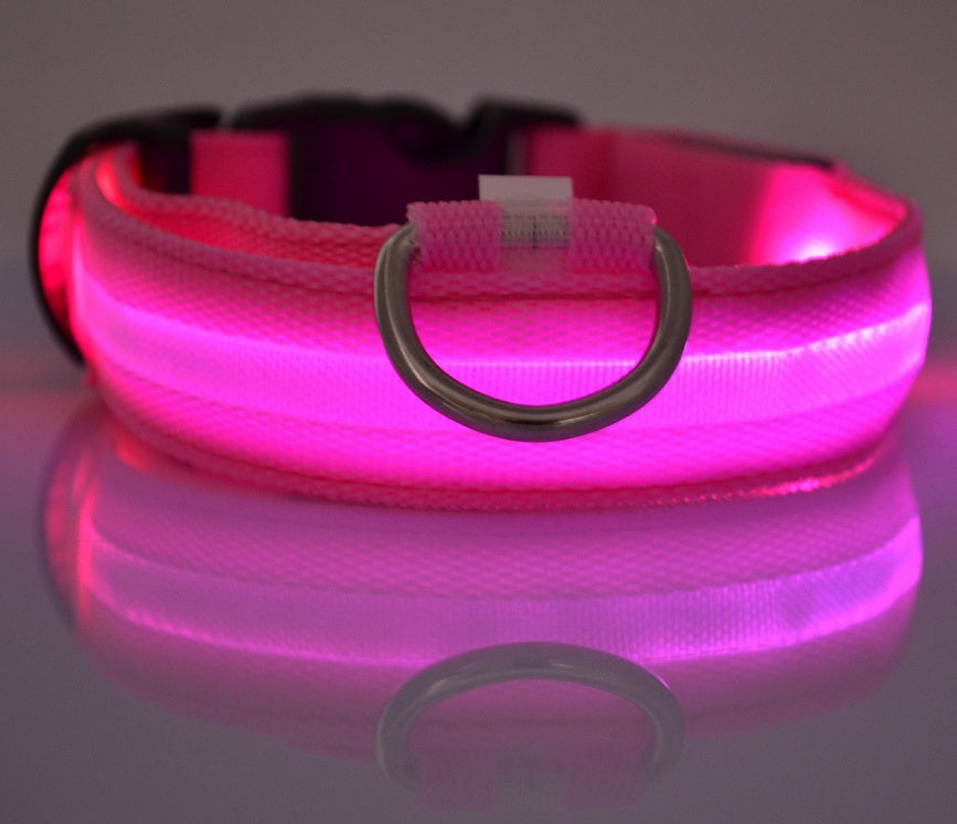 Nylon LED Pet Dog Cat Luminous Collar