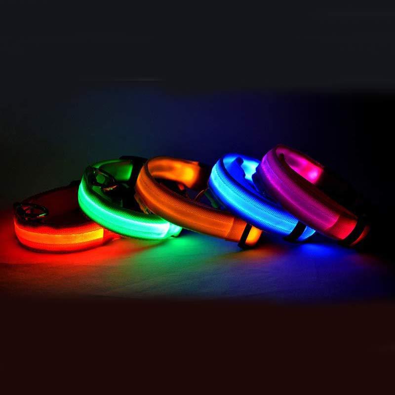 Nylon LED Pet Dog Cat Luminous Collar