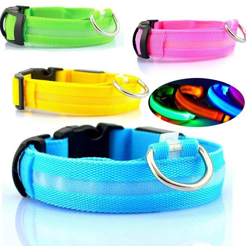 Nylon LED Pet Dog Cat Luminous Collar