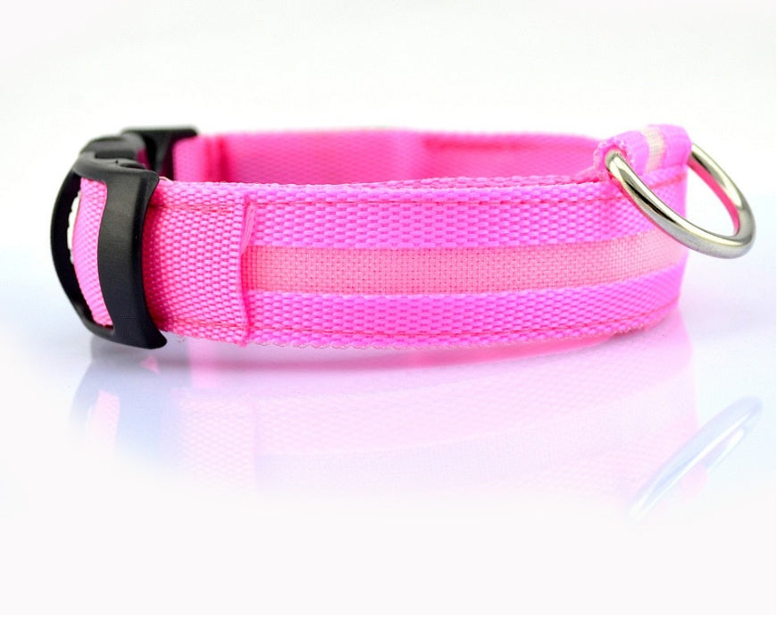 Nylon LED Pet Dog Cat Luminous Collar